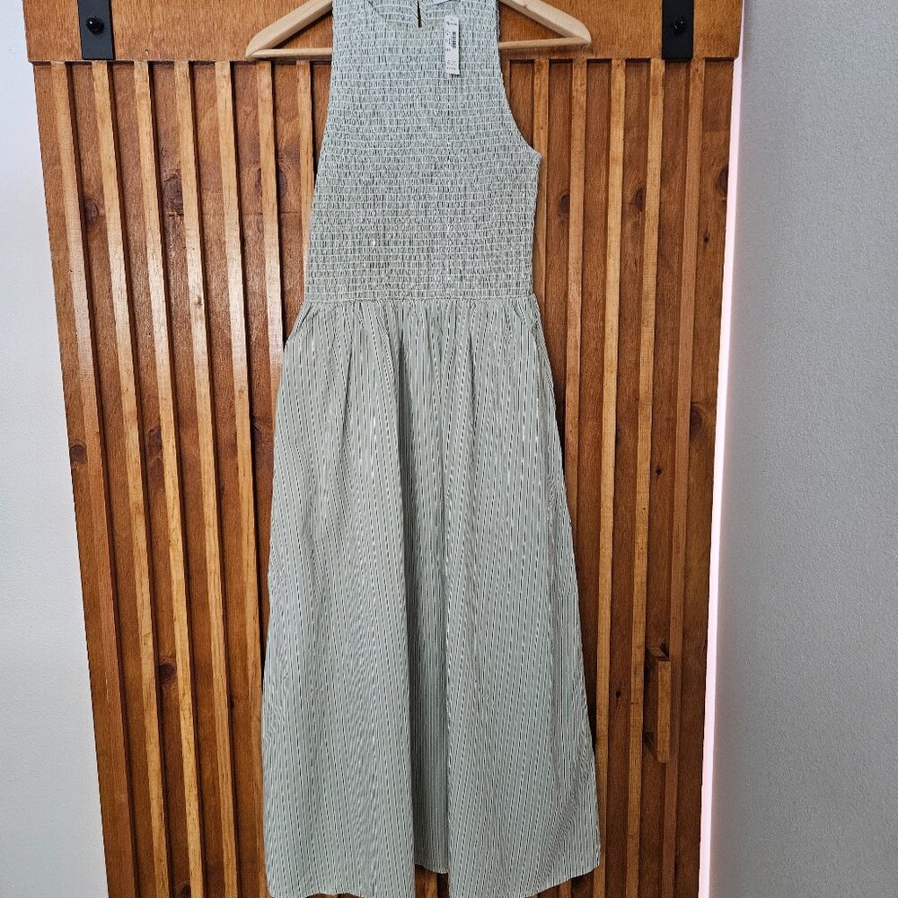 Mint Smoked Midi Dress